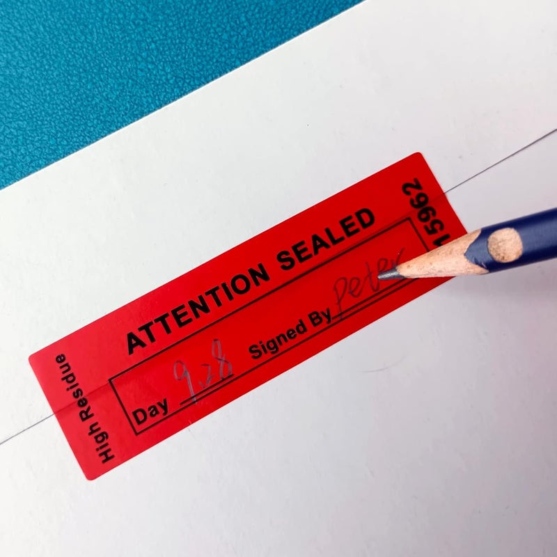 ILMBVM 120 pcs Total Transfer Tamper Evident Security Warranty Void Seals/Stickers High Security Tamper for Reusable Package(1 x 3.35Inches,Serial Numbers Transfer,red)… - Image 2