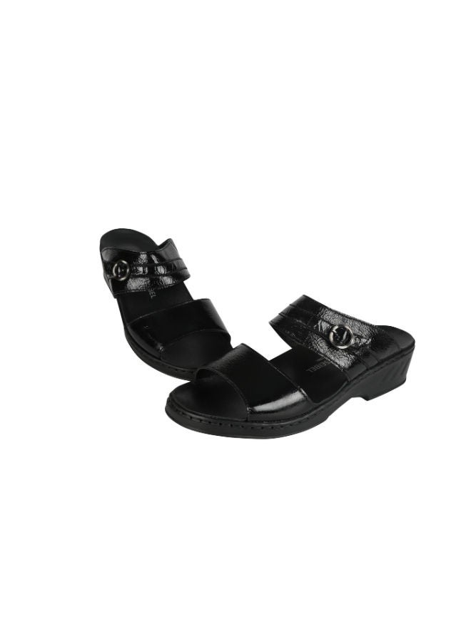 Josef Seibel Ladies Comfort Wedge Sandals 08830-AR523101 Black 36 - Image 2