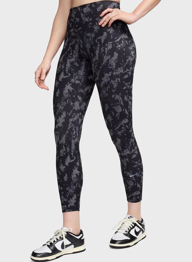 Nike 7/8 All Over Printed High Rise Dri-Fit Tights