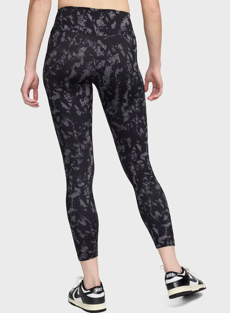 Nike 7/8 All Over Printed High Rise Dri-Fit Tights