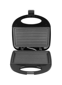 High quality sandwich maker with rapid heating function with LED light 750W Easy to clean Thanks to the non-stick grill plates, they ensure easy food release and quick cleaning, simply wipe with a damp cloth once cool. Dimensions of the non-stick plates. Indicator lights and cool touch handle: The operating and preheating lights let you know when it's cooking,