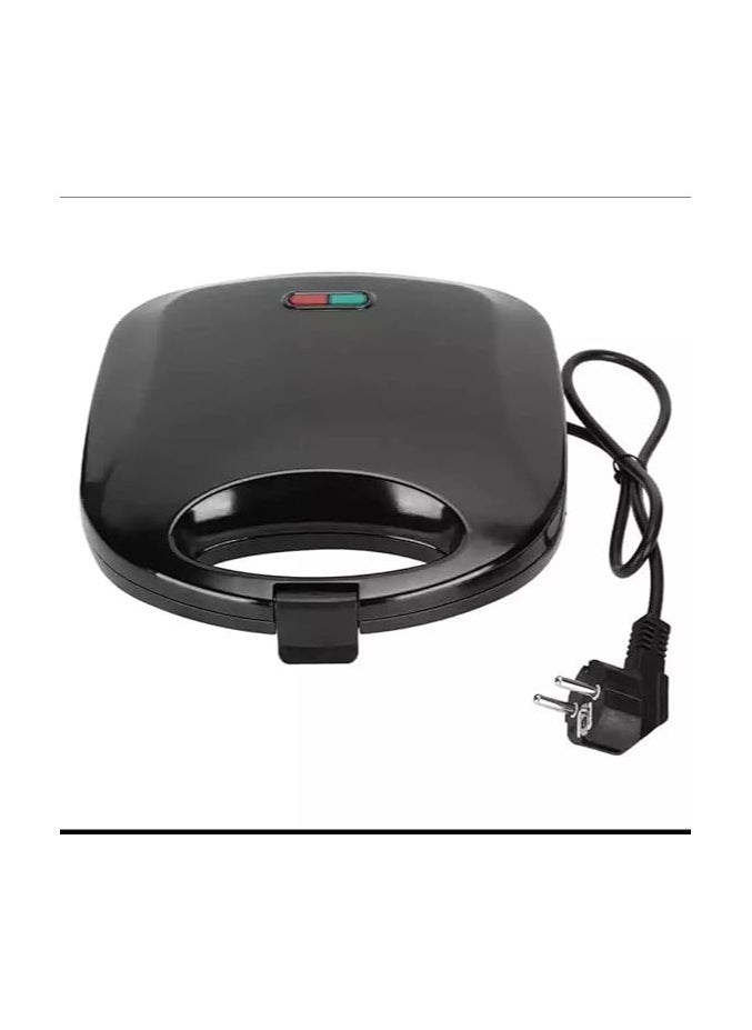 Generic - High quality sandwich maker with rapid heating function with LED light 750W Easy to clean Thanks to the non-stick grill plates, they ensure easy food release and quick cleaning, simply wipe with a damp cloth once cool. Dimensions of the non-stick plates. Indicator lights and cool touch handle: The operating and preheating lights let you know when it's cooking, - Image 1