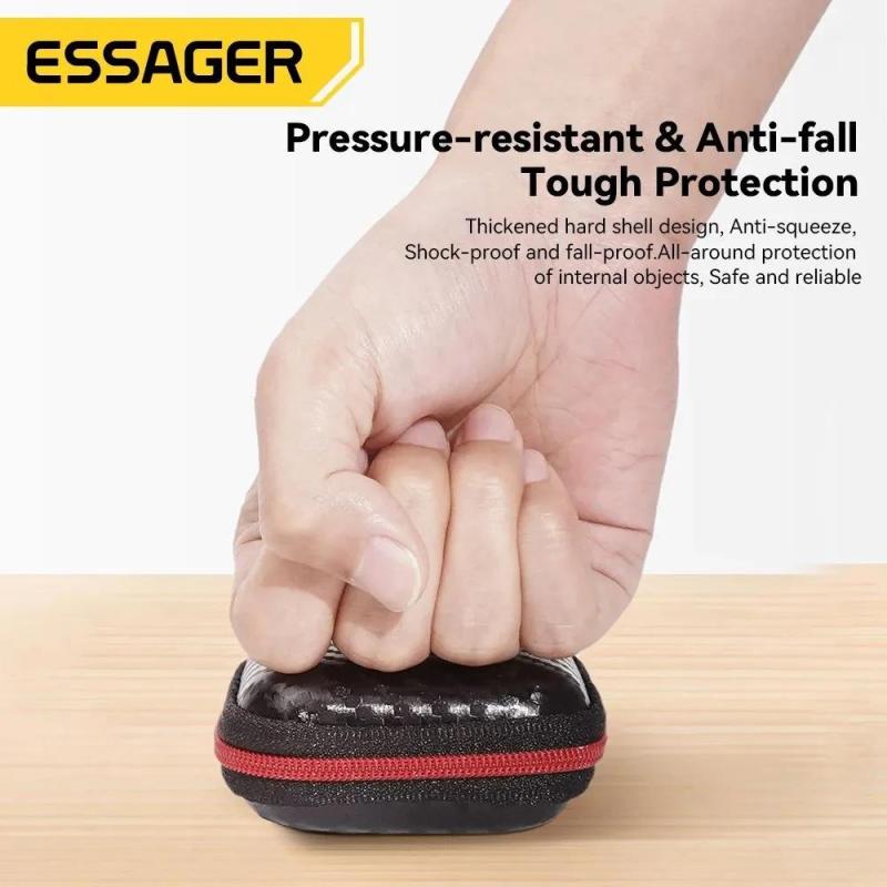 Digital Storage 7.5x7.5x3.1 Cm Durable Polycarbonate Construction Tech Organizer - Secure Compartment Design Memory Card Storage for Tech Enthusiasts - Image 5