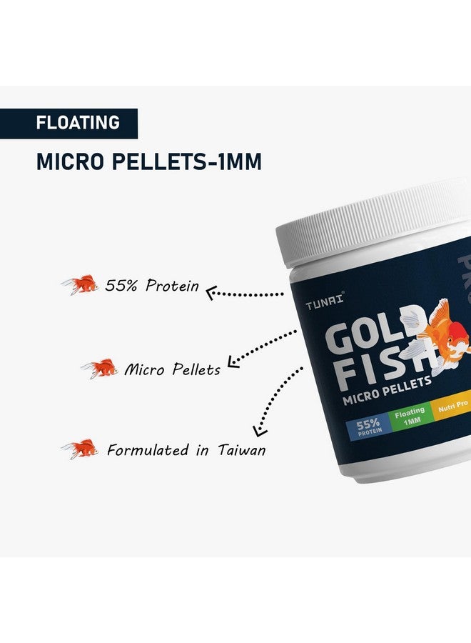 TUNAI Gold Fish Food With 55% Protein Rich Premium Food| 100G,1Mm Pellets | Exclusive Taiwan Formula For Gold Fish Food - Image 2