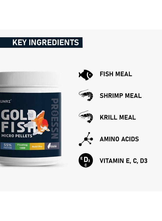 TUNAI Gold Fish Food With 55% Protein Rich Premium Food| 100G,1Mm Pellets | Exclusive Taiwan Formula For Gold Fish Food - Image 4