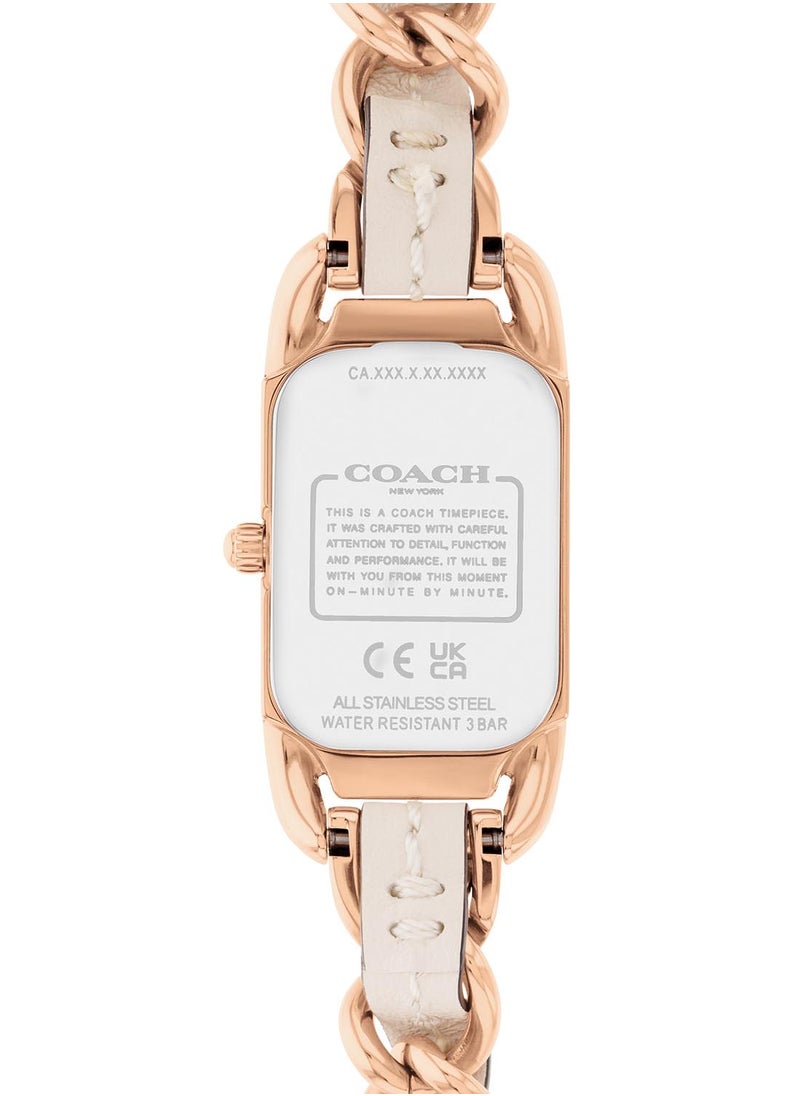 COACH COACH RECTANGLE ANALOG WOMEN'S SILVER WHITE CASE WATCH - 14504283  - Image 3