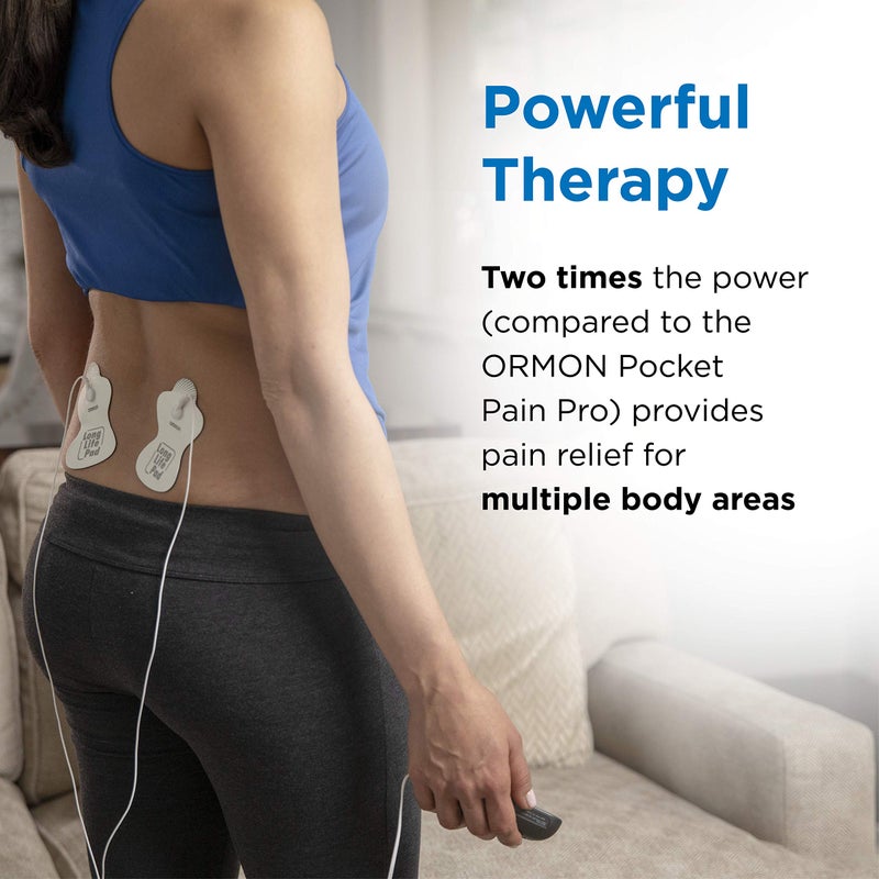 OMRON Max Power Relief TENS Unit Muscle Stimulator, Simulated Massage Therapy for Lower Back, Arm, Shoulder, Leg, Foot, and Arthritis Pain, Drug-Free Pain Relief (PM500) - Image 3