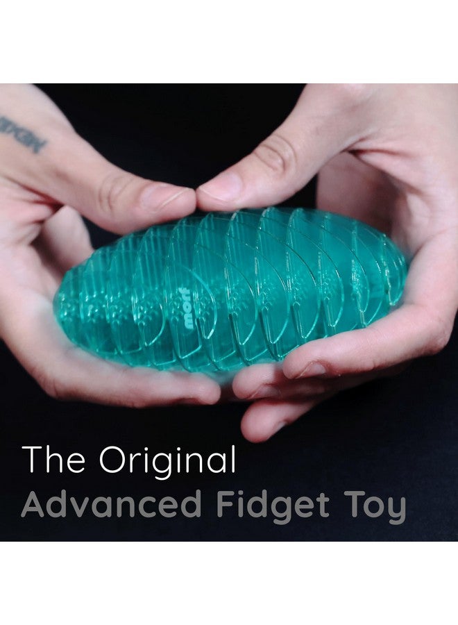 Morf Fidget Worm Toy - Desk Fidgets for Adults - Quiet Worm Fidget Toy Sensory Toys - Fun and Interactive Fidget Toy for Kids - USA Patent Pending Figgy Toys (Blue, Small) - Image 4