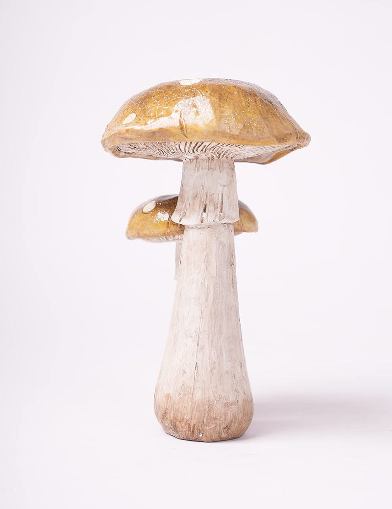 SEINHIJO Mushroom Decor Sculpture Garden Gifts Statue Outdoor Fairy Figurine Modern Patio Arts Polyresin 7.1inch - Image 4