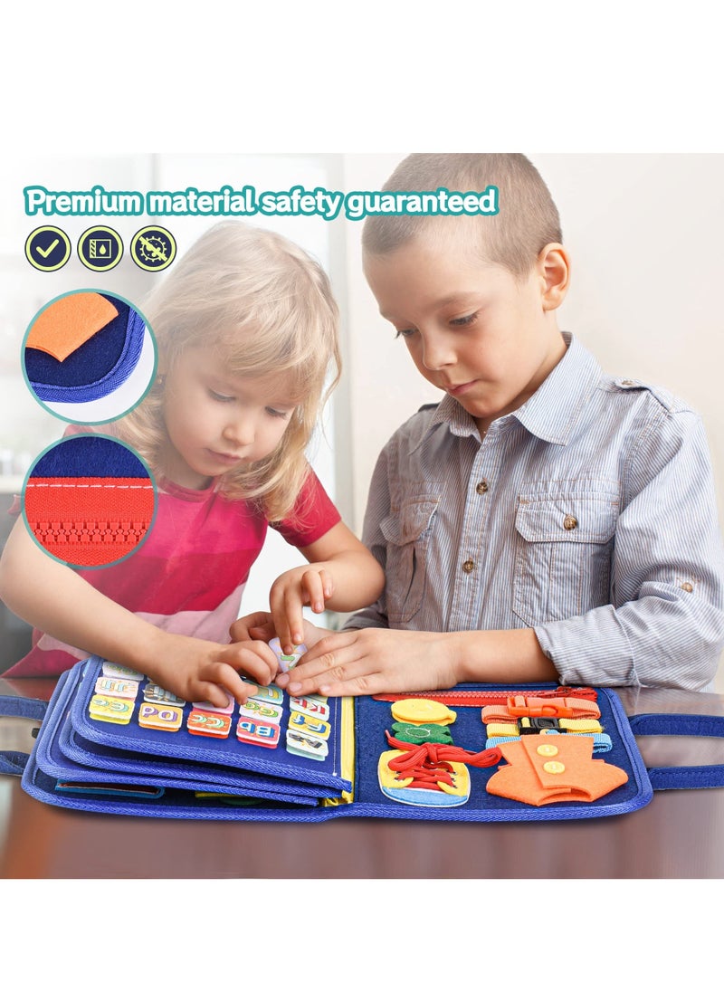 Y&D - Toddler Busy Board Toys Montessori Educational Book/Board Sensory for Toddlers Travel Activity Book Activities as Boys Girls Gift - Image 1