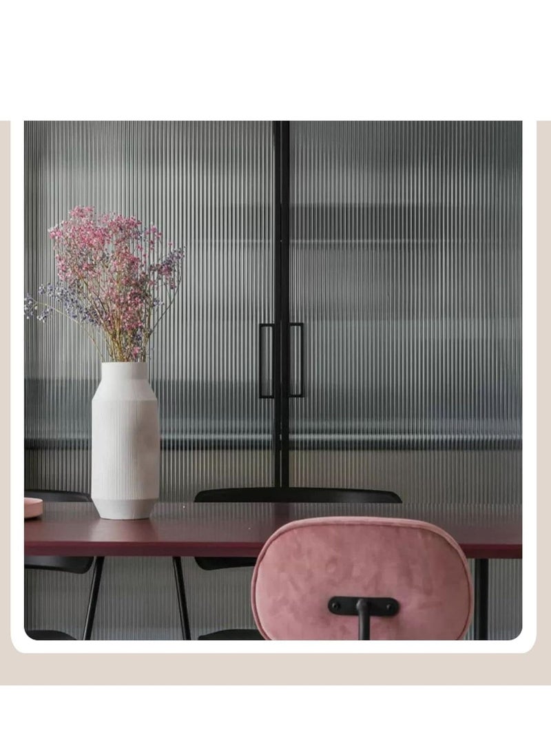 Y&D - Privacy Window Films, Self Adhesive Frosted Opaque Glass Film, for Bathroom Door, Decorative Stickers, UV Blocking Heat Control Coverings, Home Office, Front Door(45 * 200cm) - Image 1