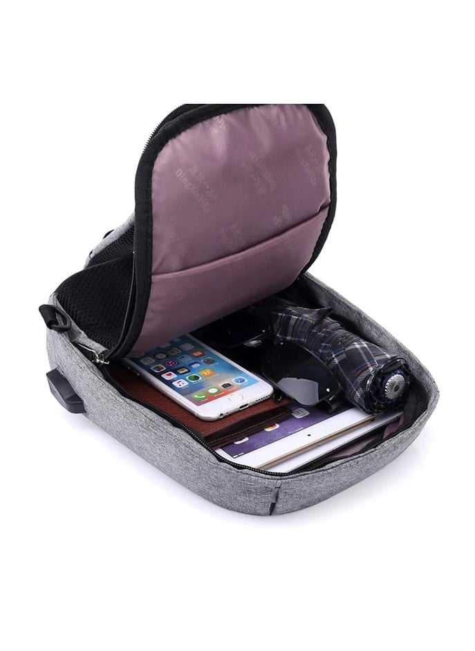PRIMO PLUS High quality antitheft mens chest bag USB cross body bag  - Image 4