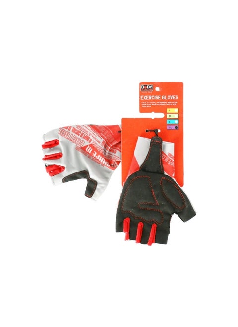 Secure Grip High Quality Exercise Gloves Black and Red 19.5 x 8.12 x 3.3 cm BW-97XL-H