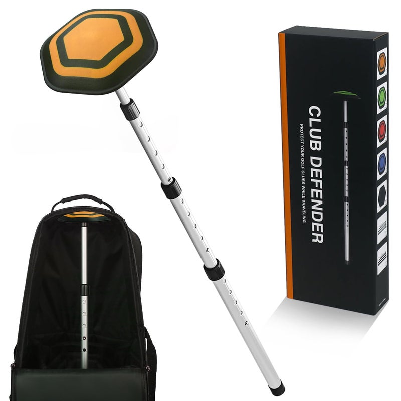 LOVACE Golf Travel Bag Support Pole â€“ Height Adjustable Club Protector, Golf Travel Cover Support System (Orange) - Image 1