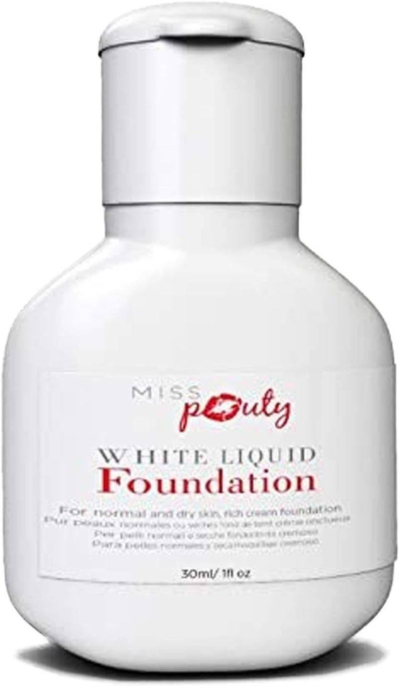 HALOWEEN The Original Miss Pouty White Liquid Foundation 30ml Long Lasting