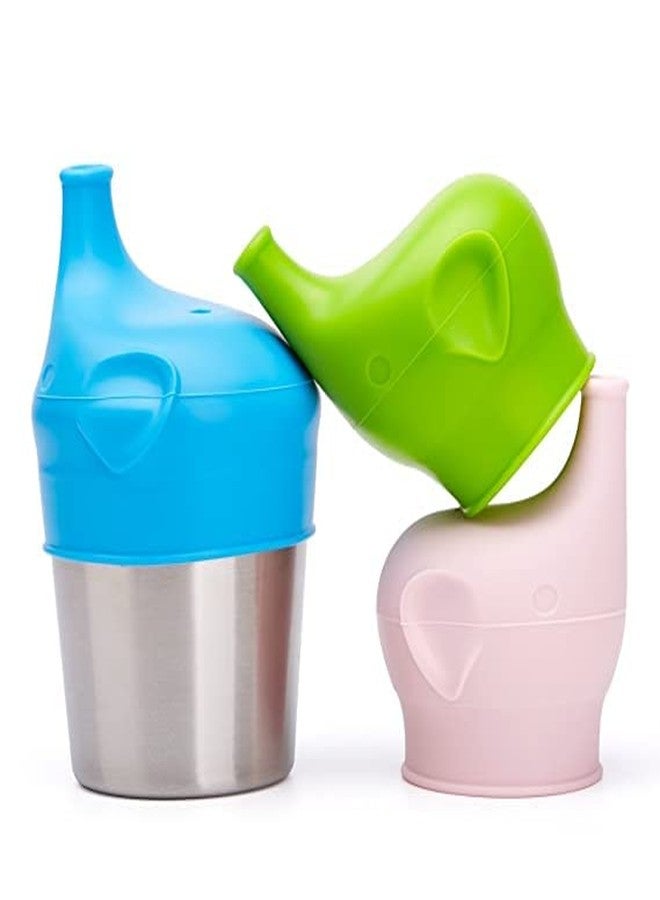 Futaba Baby Reuseable Silicone Stretchable Leakproof Sippy Lids - Green - Image 5