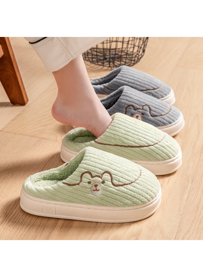 Women's  New Model Winter Home Indoor Warm Plush Slippers With A Stepping-on-clouds Feel, Suitable For Men In Autumn And Winter