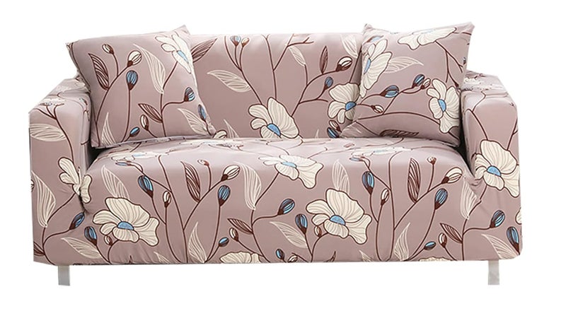 Styleys Universal Triple Seater Sofa Cover Big Elasticity Cover for Couch Flexible Stretchable Sofa Slipcover 3 Seater 180 230 cms SLMH38 Flower CharmPolyester Blend - Image 1