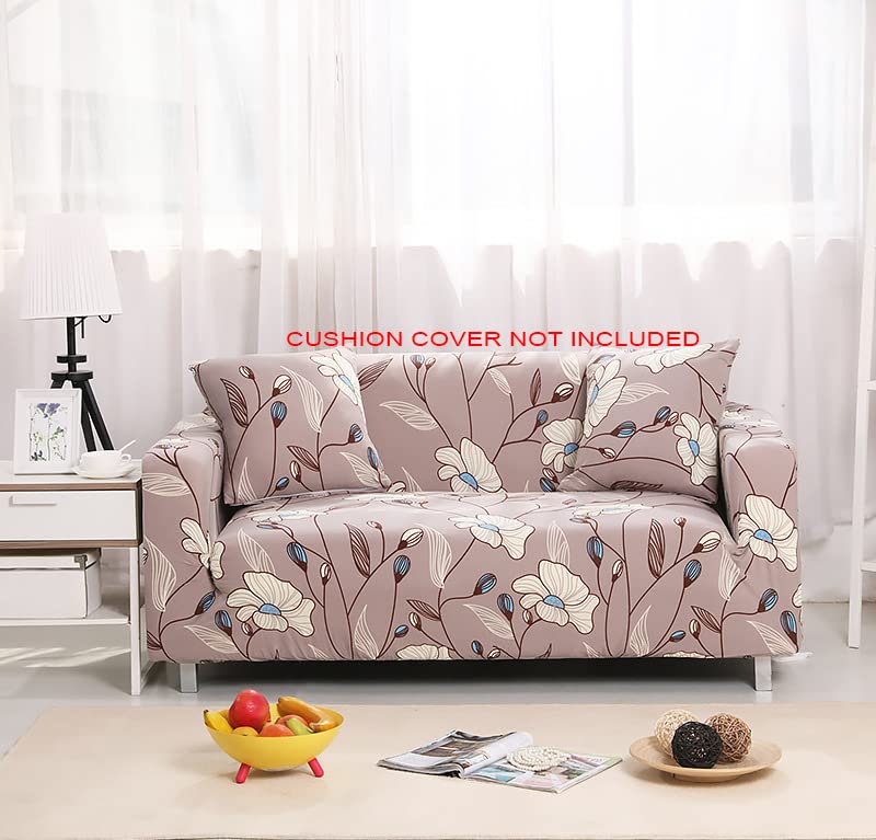 Styleys Universal Triple Seater Sofa Cover Big Elasticity Cover for Couch Flexible Stretchable Sofa Slipcover 3 Seater 180 230 cms SLMH38 Flower CharmPolyester Blend - Image 2