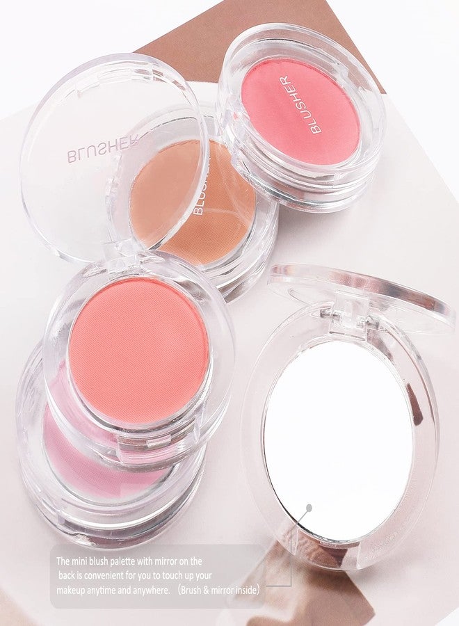 Boobeen Single Color Blush Face Blush Palette Matte Baked Makeup Blush Powder High Pigment Pressed Blush, Long-lasting Colorful, Blends Easily, Lightweight - Image 5