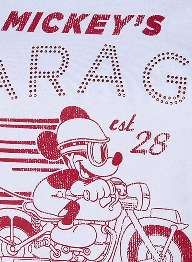 SP Characters Mickey Mouse Regular Fit Cotton T-shirt