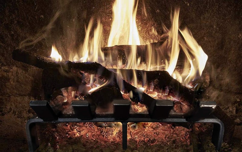 إسكدنيا Hi-Flame Fireplace Log Grate Heavy Duty Solid Steel Fire Place Wood Stove Firewood Holder 13 x 10 x 4 Inch - Image 3