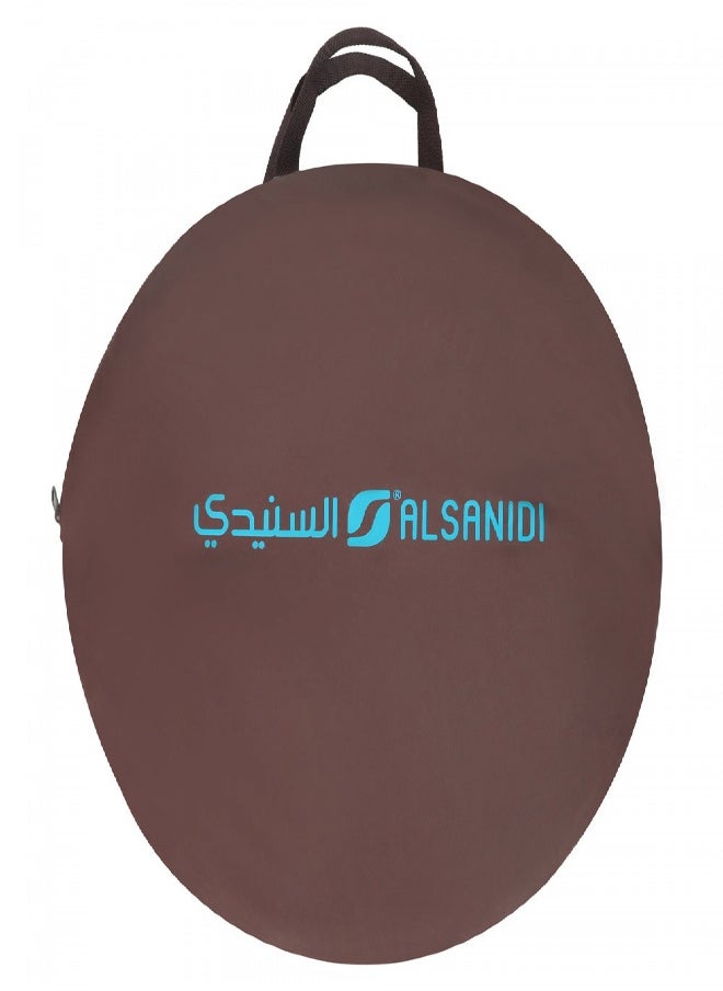 AL SANIDI Foldable Camping Trash Bin, Brown, Size 37*64 Cm  - Image 3