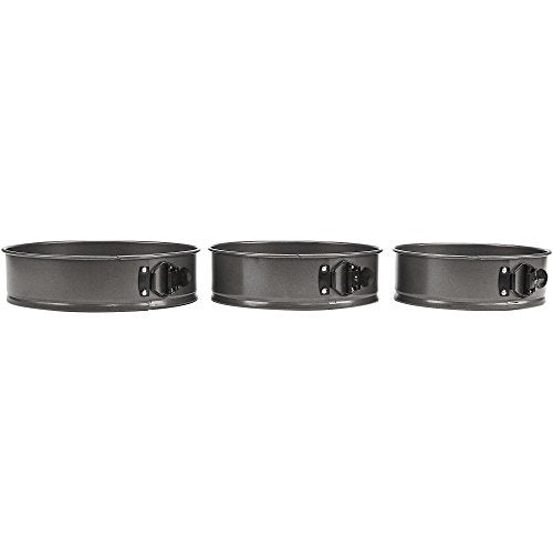 GoodCook Everyday Nonstick Steel 3pc Springform Set, 8.5", 9.5", 10.25", Gray - Image 4