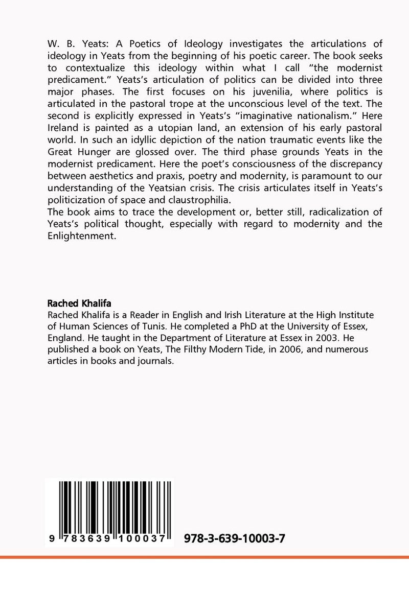 W.B. Yeats: A Poetics of Ideology The Politics of Pastoral, Nationhood and Modernity  - Image 2
