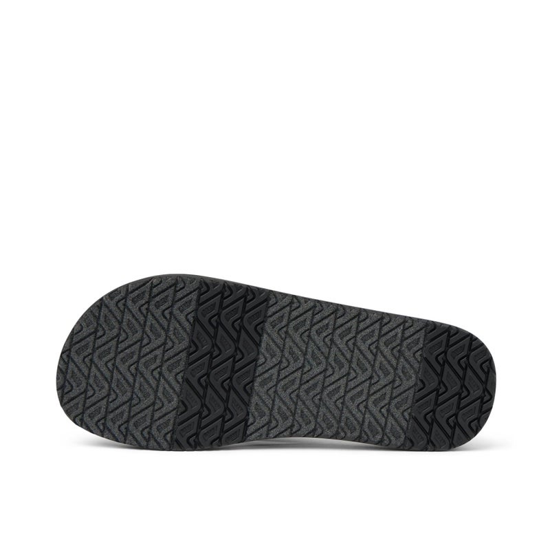 REEF Sandy Womens Beach Flip Flop, Soft Woven Strap Made From 100% Recycled PET, Black Neon, 8 - Image 4