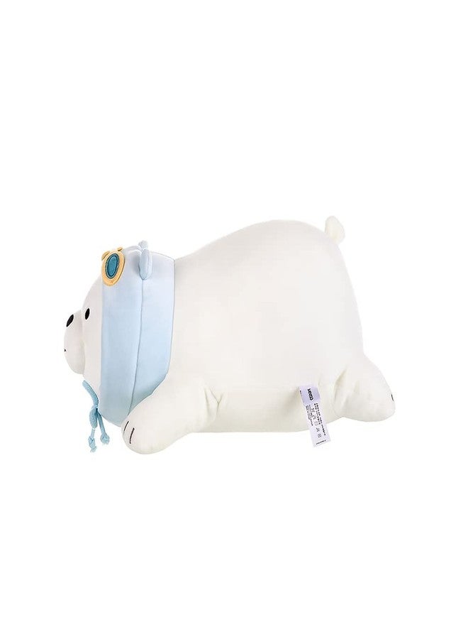 MINISO 15" We Bare Bears Stuffed Animals, Cuddle Lying Plush Ultrasoft Toy Hugging Throw Sleeping Plushies Toy Pillow for Boy Girl Kids Children Toddler Bedding Toys and Christmas(Ice Bear) - Image 3