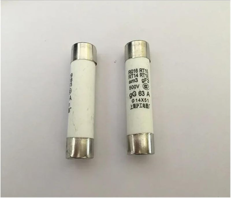 RT18 500V 32A 14x51mm Ceramic Fuse 20PCS Silver - Image 1