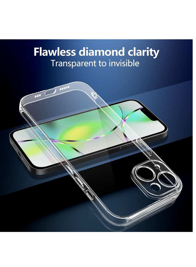 ELTRAZONE Premium Clear Case Compatible with iPhone 15 Plus Back Cover With Full Camera Lens Coverage, Anti-Yellowing & Slim Case - Image 3