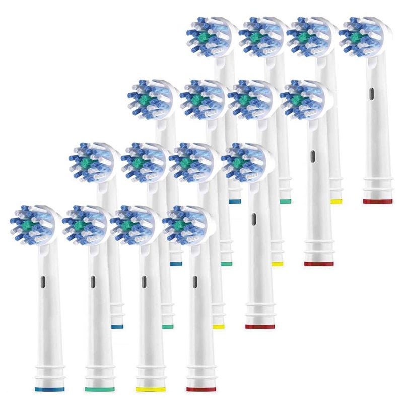 8pcs Replacement Brush Heads Compatible with Braun Oral-B Electric Toothbrushes Sensitive Gum Care Cross Action Brush Heads - Image 2