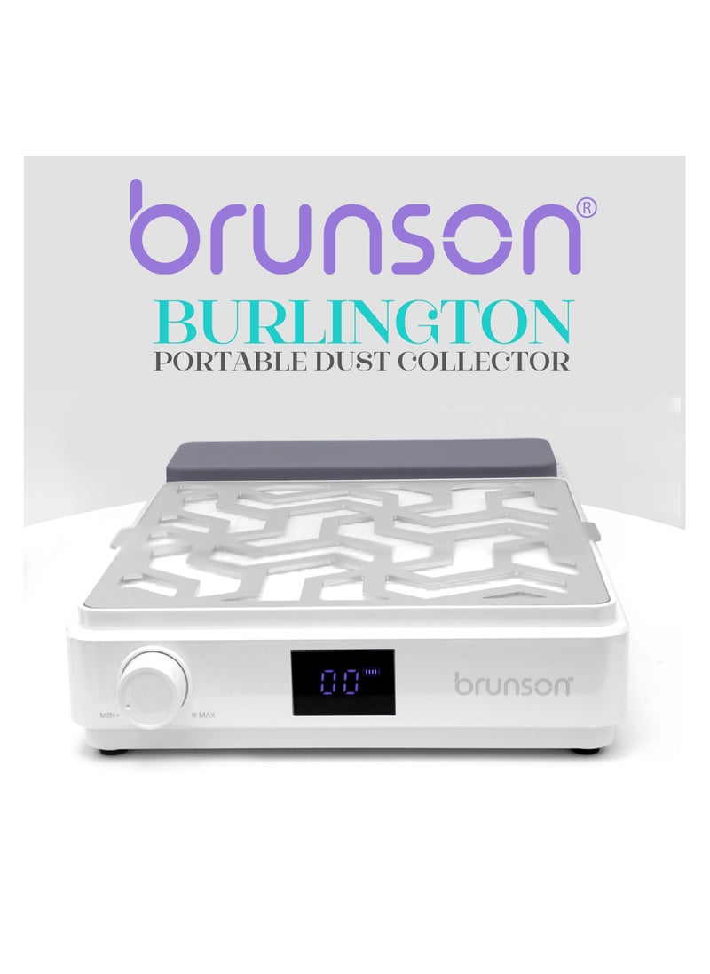 brunson Nail Dust Collector Nail Tech Dust Collector with Adjustable Suction Power, Low Noise, and Pull Out Filter 2 in 1 Desktop Nail Supplies Extractor for Efficient Nail Care Burlington Portable Dust Collector  - Image 5