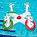 ShinyRelief Unicorn Inflatable Pool Ring Toss 2in1 Floating Unicorn Swimming Pool Supplies with 6 Rings 2 Bean Bags 1 Pump for Adults and Family Summer Party Hawaii Party Beach Backyard - Image 3