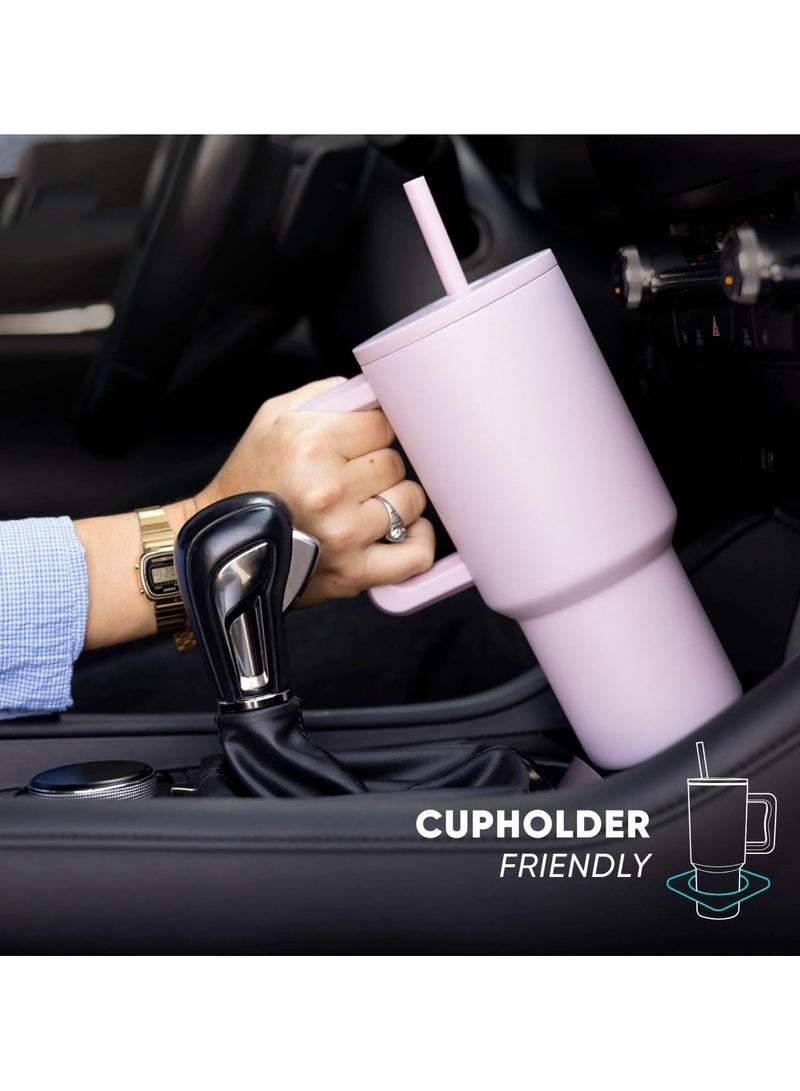 سيمبل مودرن 40 اونصة كوب بمقبض وغطاء بماصة - Image 4