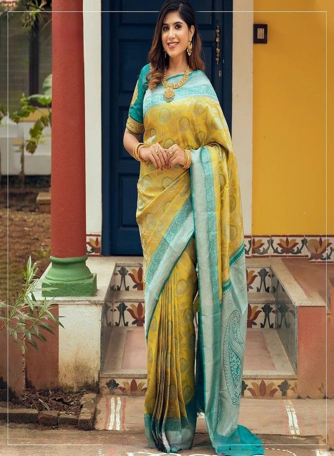 Avantika Fashion Women's Kanjivaram Soft Pure Silk Banarasi Sarees With Blouse Piece - Image 1