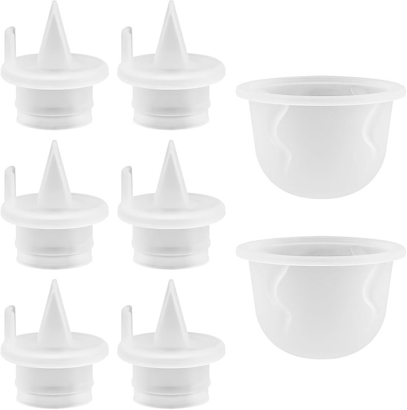 PEUTIER 8pcs Replacement Breast Pump Parts for BabyBuddha - Image 1