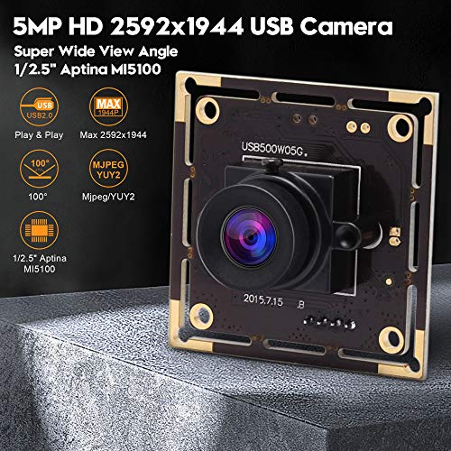 SVPRO 5MP USB Camera Module for 3D Printer Without Distorition Aptina MI5100 Sensor High Color SaturationUSB Plug and Play for PCLaptop - Image 3