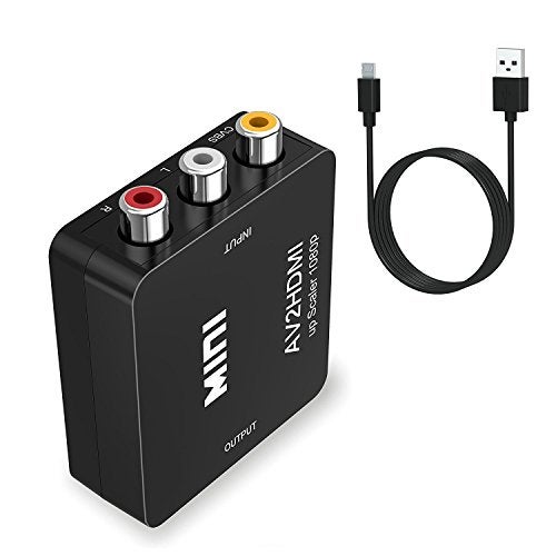 Vilcome RCA to HDMI, AV to HDMI, 1080P Mini Adapter Supporting PAL/NTSC with USB Charge Cable for PC Laptop Xbox PS4 PS3 TV STB VHS VCR DVD - Image 4