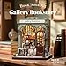 Fsolis Book Nook Kit DIY Miniature House Kit for Adults 3D Puzzles Bookshelf Diorama Booknook Bookshop Model Gifts for Women Readers Book Lovers Gallery Bookstore - Image 4