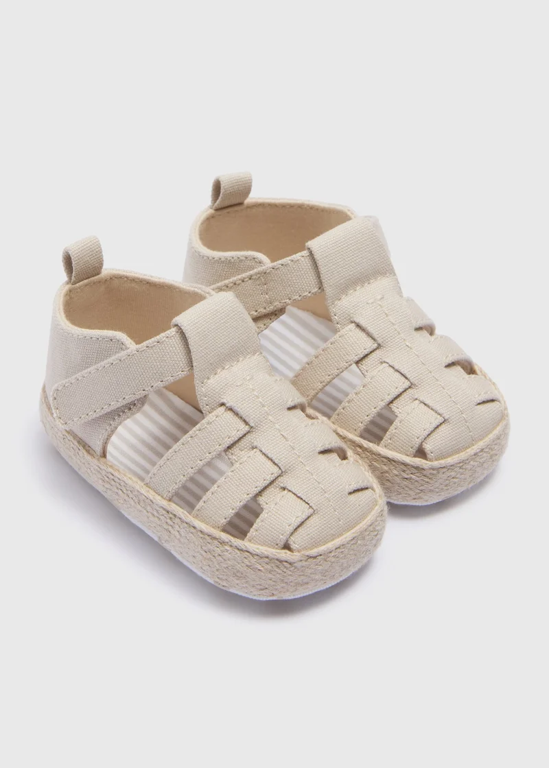 Matalan Baby Beige Caged Sandals