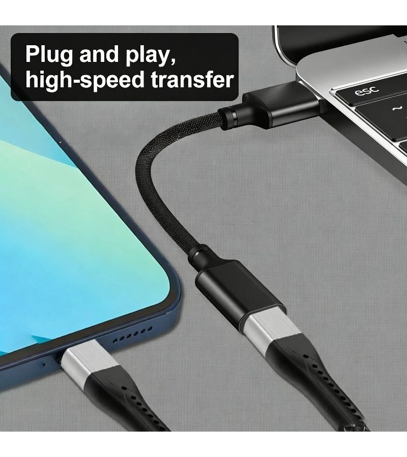 USB to Type C Female Adapter Red With PD Fast Charging Data Transfer Digital Audio - Image 4