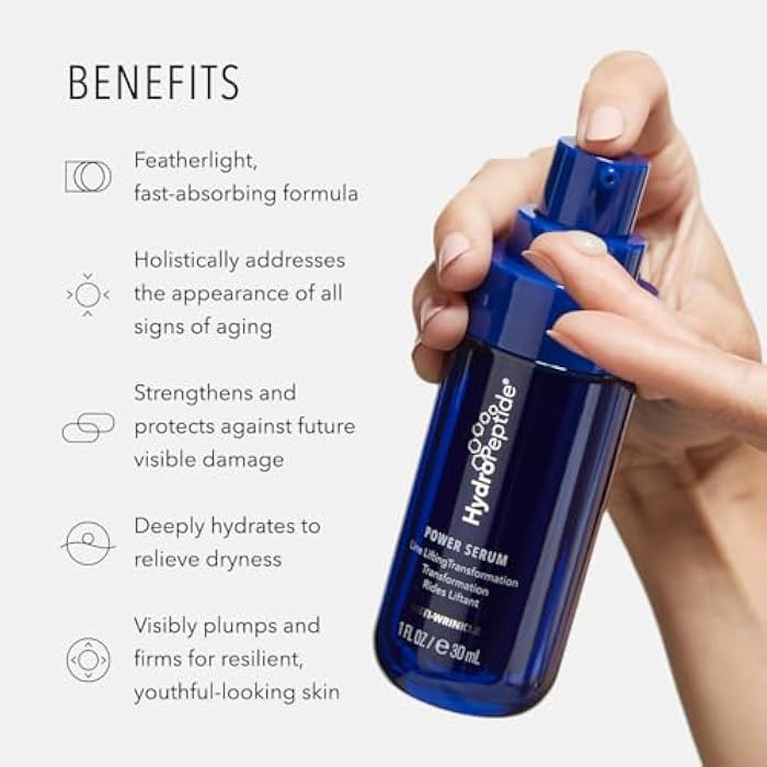 HydroPeptide Power Serum, Anti-Aging Lifting Wrinkle Treatment, Increases Skin Hydration, 1 Ounce - Image 3