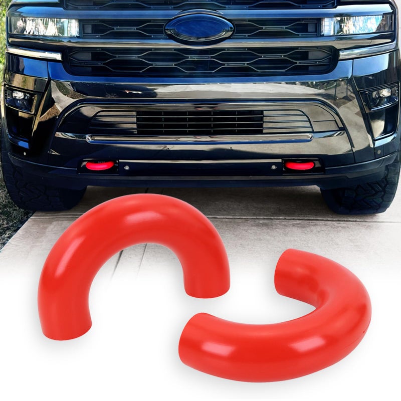 Tow Hook Covers Compatible with Ford F150 20042024 Bronco BaseBig BendOuter Banks 20212024 Toyota Tundra 20172021 Red