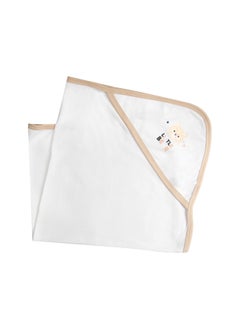 Babies Basic 100% Cotton Blanket, Receiving Blanket For New Born, 75*75Cm , Brown  - Image 2