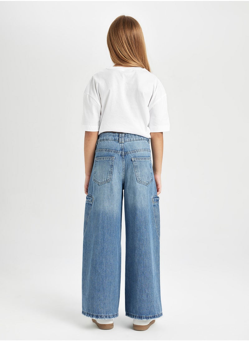DeFacto - Wide Leg Cargo Pocket Baggy Jeans - Image 1