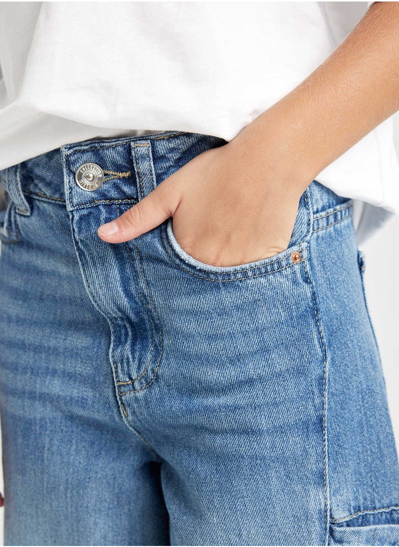 DeFacto - Wide Leg Cargo Pocket Baggy Jeans - Image 1