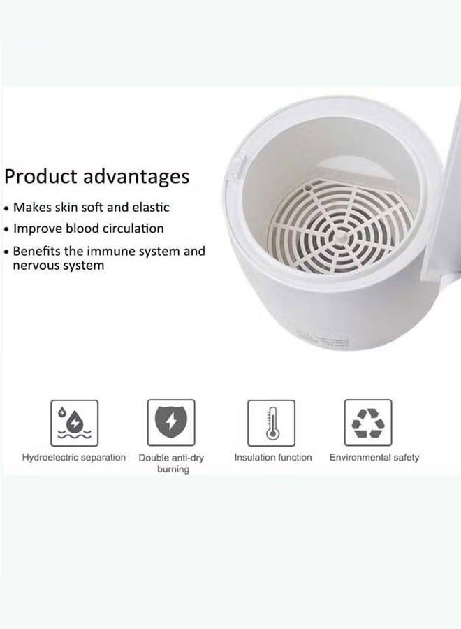 جهاز بخار ساونا محمول، جهاز بخار محمول بسعة 1.5 لتر، مولد بخار متطور، جهاز سبا مع شاشة عرض مؤقت، صندوق أعشاب للساونا البخارية، دش سبا منزلي، استرخاء الجسم، تجميل الوجه - Image 5